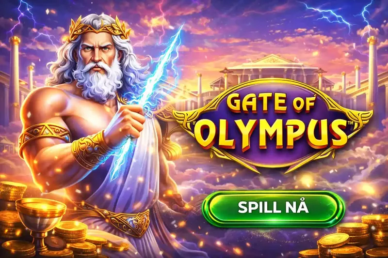 Zeus themed Gate of Olympus slot game with dramatic lightning effects and ancient Greek temple backdrop